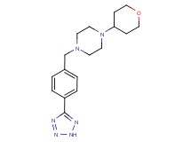 1-(tetrahydro-2H-pyran-4-yl)-4-[4-(2H-tetrazol-5-yl)benzyl]piperazine