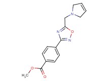 methyl 4-[5-(2,5-dihydro-1H-pyrrol-1-ylmethyl)-1,2,4-oxadiazol-3-yl]benzoate