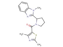 2-{1-[(2,4-dimethyl-1,3-thiazol-5-yl)carbonyl]-2-pyrrolidinyl}-1-methyl-1H-benzimidazole