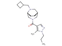 (1R*,5R*)-6-(cyclobutylmethyl)-3-[(5-methyl-1-propyl-1H-pyrazol-4-yl)carbonyl]-3,6-diazabicyclo[3.2.2]nonane