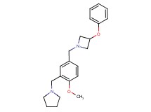 1-{2-methoxy-5-[(3-phenoxyazetidin-1-yl)methyl]benzyl}pyrrolidine