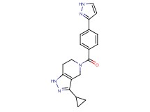 3-cyclopropyl-5-[4-(1H-pyrazol-3-yl)benzoyl]-4,5,6,7-tetrahydro-1H-pyrazolo[4,3-c]pyridine