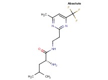(2R)-2-amino-4-methyl-N-{2-[4-methyl-6-(trifluoromethyl)pyrimidin-2-yl]ethyl}pentanamide