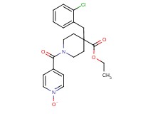 ethyl 4-(2-chlorobenzyl)-1-(1-oxidoisonicotinoyl)-4-piperidinecarboxylate