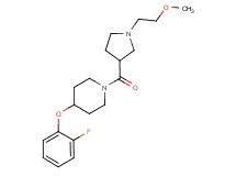 4-(2-fluorophenoxy)-1-{[1-(2-methoxyethyl)pyrrolidin-3-yl]carbonyl}piperidine