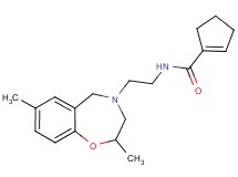 N-[2-(2,7-dimethyl-2,3-dihydro-1,4-benzoxazepin-4(5H)-yl)ethyl]-1-cyclopentene-1-carboxamide