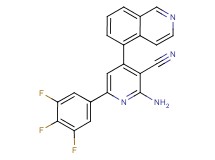 2-amino-4-isoquinolin-5-yl-6-(3,4,5-trifluorophenyl)nicotinonitrile