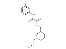 N-(3-fluorophenyl)-N'-[(1-propylpiperidin-3-yl)methyl]ethanediamide
