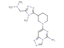 7-(3-{5-[(dimethylamino)methyl]-4-methyl-4H-1,2,4-triazol-3-yl}piperidin-1-yl)[1,2,4]triazolo[4,3-c]pyrimidin-5-amine