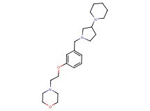 4-(2-{3-[(3-piperidin-1-ylpyrrolidin-1-yl)methyl]phenoxy}ethyl)morpholine