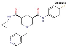 (3S,5R)-N-cyclopropyl-N'-(4-fluorophenyl)-1-(4-pyridinylmethyl)-3,5-piperidinedicarboxamide