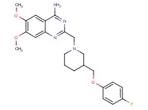 2-({3-[(4-fluorophenoxy)methyl]-1-piperidinyl}methyl)-6,7-dimethoxy-4-quinazolinamine
