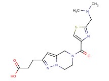 3-[5-({2-[(dimethylamino)methyl]-1,3-thiazol-4-yl}carbonyl)-4,5,6,7-tetrahydropyrazolo[1,5-a]pyrazin-2-yl]propanoic acid