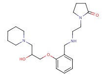 1-[2-({2-[2-hydroxy-3-(1-piperidinyl)propoxy]benzyl}amino)ethyl]-2-pyrrolidinone