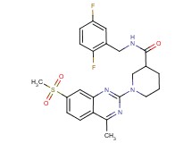 N-(2,5-difluorobenzyl)-1-[4-methyl-7-(methylsulfonyl)-2-quinazolinyl]-3-piperidinecarboxamide