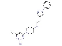 4-methyl-6-(4-{[2-(1-phenyl-1H-pyrazol-4-yl)ethyl]amino}piperidin-1-yl)pyrimidin-2-amine