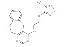 N-{2-[(4-methyl-1,2,5-oxadiazol-3-yl)oxy]ethyl}-5,11-dihydro[1]benzoxepino[3,4-d]pyrimidin-4-amine