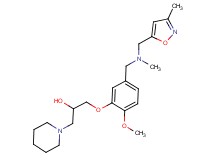 1-[2-methoxy-5-({methyl[(3-methylisoxazol-5-yl)methyl]amino}methyl)phenoxy]-3-piperidin-1-ylpropan-2-ol