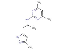 4,6-dimethyl-N-[1-methyl-2-(3-methyl-1H-pyrazol-5-yl)ethyl]pyrimidin-2-amine