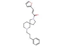 2-[(2E)-3-(2-furyl)-2-propenoyl]-7-(3-phenylpropyl)-2,7-diazaspiro[4.5]decane