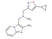 1-(5-cyclopropylisoxazol-3-yl)-N-methyl-N-[(2-methylimidazo[1,2-a]pyridin-3-yl)methyl]methanamine