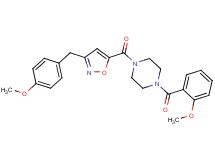 1-(2-methoxybenzoyl)-4-{[3-(4-methoxybenzyl)-5-isoxazolyl]carbonyl}piperazine