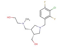 2-[{[(3R*,4R*)-1-(3-chloro-2,4-difluorobenzyl)-4-(hydroxymethyl)pyrrolidin-3-yl]methyl}(methyl)amino]ethanol