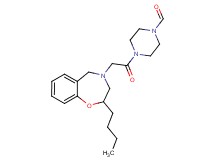 4-[(2-butyl-2,3-dihydro-1,4-benzoxazepin-4(5H)-yl)acetyl]-1-piperazinecarbaldehyde