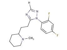 2-{2-[1-(2,4-difluorophenyl)-1H-1,2,4-triazol-5-yl]ethyl}-1-methylpiperidine