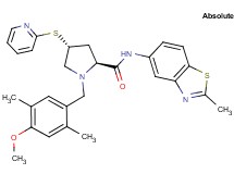 (4R)-1-(4-methoxy-2,5-dimethylbenzyl)-N-(2-methyl-1,3-benzothiazol-5-yl)-4-(2-pyridinylthio)-L-prolinamide