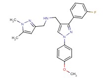 1-(1,5-dimethyl-1H-pyrazol-3-yl)-N-{[3-(3-fluorophenyl)-1-(4-methoxyphenyl)-1H-pyrazol-4-yl]methyl}methanamine