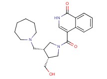 4-{[(3R*,4R*)-3-(azepan-1-ylmethyl)-4-(hydroxymethyl)pyrrolidin-1-yl]carbonyl}isoquinolin-1(2H)-one
