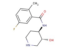 5-fluoro-N-[rel-(3R,4R)-3-hydroxy-4-piperidinyl]-2-methylbenzamide hydrochloride