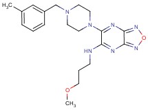 N-(3-methoxypropyl)-6-[4-(3-methylbenzyl)-1-piperazinyl][1,2,5]oxadiazolo[3,4-b]pyrazin-5-amine