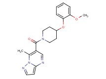 6-{[4-(2-methoxyphenoxy)-1-piperidinyl]carbonyl}-7-methylpyrazolo[1,5-a]pyrimidine