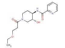 N-[(3R*,4R*)-1-(3-ethoxypropanoyl)-3-hydroxypiperidin-4-yl]pyridine-2-carboxamide