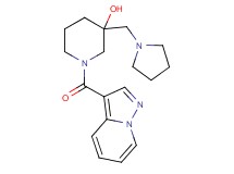 1-(pyrazolo[1,5-a]pyridin-3-ylcarbonyl)-3-(pyrrolidin-1-ylmethyl)piperidin-3-ol