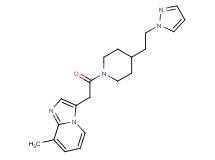8-methyl-3-(2-oxo-2-{4-[2-(1H-pyrazol-1-yl)ethyl]-1-piperidinyl}ethyl)imidazo[1,2-a]pyridine