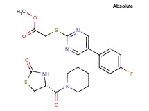 methyl {[5-(4-fluorophenyl)-4-(1-{[(4R)-2-oxo-1,3-thiazolidin-4-yl]carbonyl}-3-piperidinyl)-2-pyrimidinyl]thio}acetate