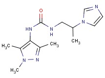 N-[2-(1H-imidazol-1-yl)propyl]-N'-(1,3,5-trimethyl-1H-pyrazol-4-yl)urea