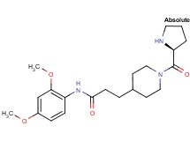 N-(2,4-dimethoxyphenyl)-3-(1-L-prolyl-4-piperidinyl)propanamide hydrochloride