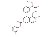 N-({7-[(3,5-difluorophenyl)acetyl]-3-methyl-5,6,7,8-tetrahydro-2,7-naphthyridin-4-yl}methyl)-2-methoxy-2-phenylacetamide