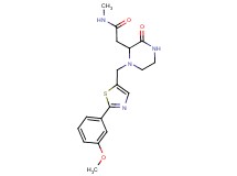 2-(1-{[2-(3-methoxyphenyl)-1,3-thiazol-5-yl]methyl}-3-oxopiperazin-2-yl)-N-methylacetamide