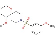 9-[(3-methoxyphenyl)sulfonyl]-1-oxa-9-azaspiro[5.5]undecan-5-ol