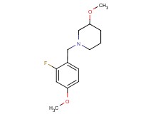1-(2-fluoro-4-methoxybenzyl)-3-methoxypiperidine