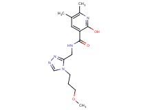 2-hydroxy-N-{[4-(3-methoxypropyl)-4H-1,2,4-triazol-3-yl]methyl}-5,6-dimethylnicotinamide