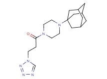 1-(1-adamantyl)-4-[3-(1H-tetrazol-1-yl)propanoyl]piperazine