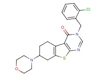 3-(2-chlorobenzyl)-7-(4-morpholinyl)-5,6,7,8-tetrahydro[1]benzothieno[2,3-d]pyrimidin-4(3H)-one