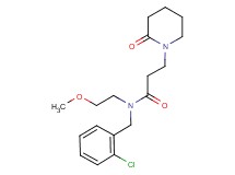 N-(2-chlorobenzyl)-N-(2-methoxyethyl)-3-(2-oxopiperidin-1-yl)propanamide