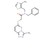 N-benzyl-N-[(4-methyl-1,3-thiazol-5-yl)methyl]-2-[(3-methyl[1,2,4]triazolo[4,3-b]pyridazin-6-yl)thio]acetamide
